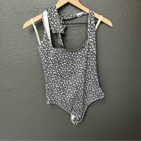 Free People Talk Back Bodysuit in Black Combo - Picture 4 of 12